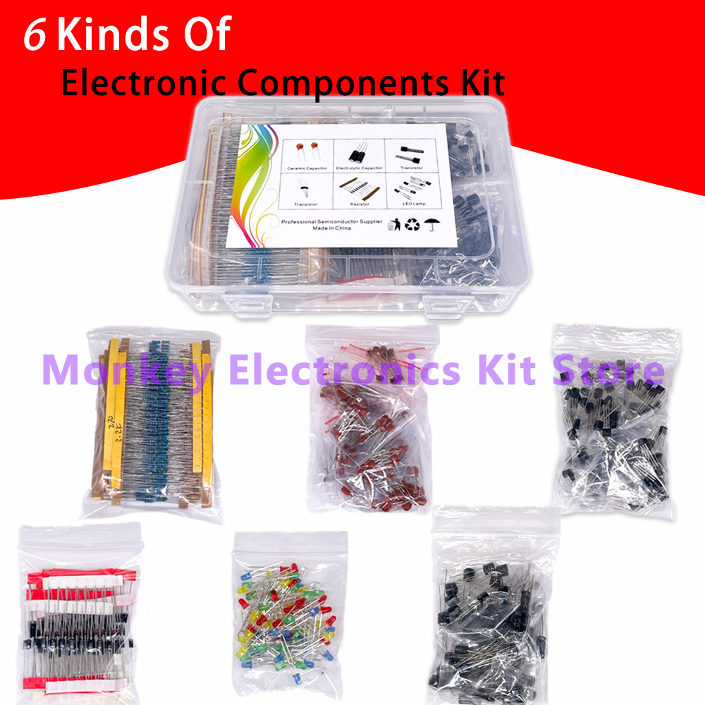 Electronics Repair Center - 6 kinds components kit resistance electrolysi