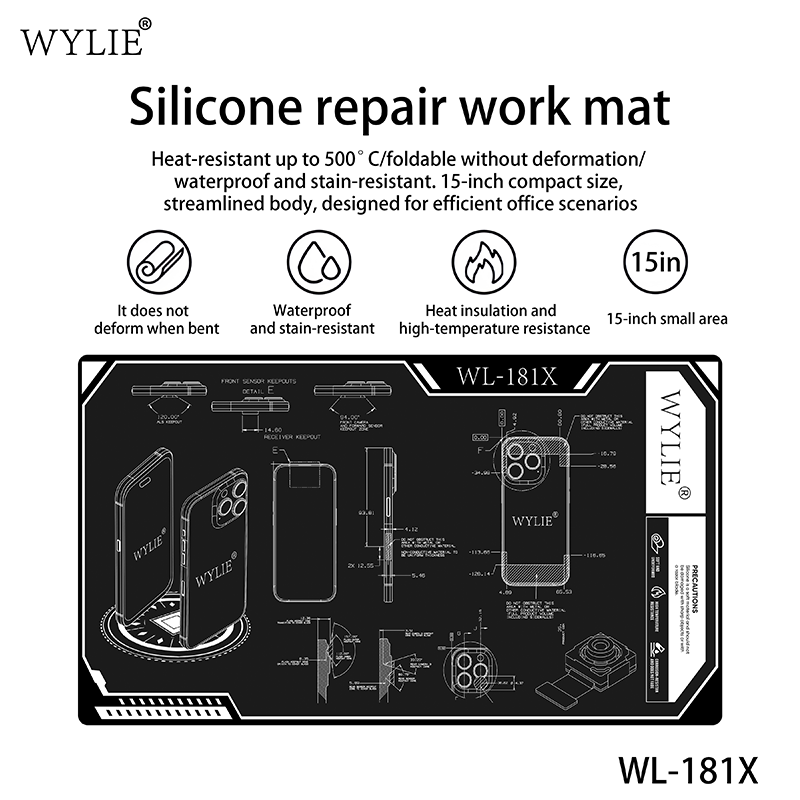 WYLIE WL-181X Heat Resistant I - đánh giá và giá Heat Mat Silicone