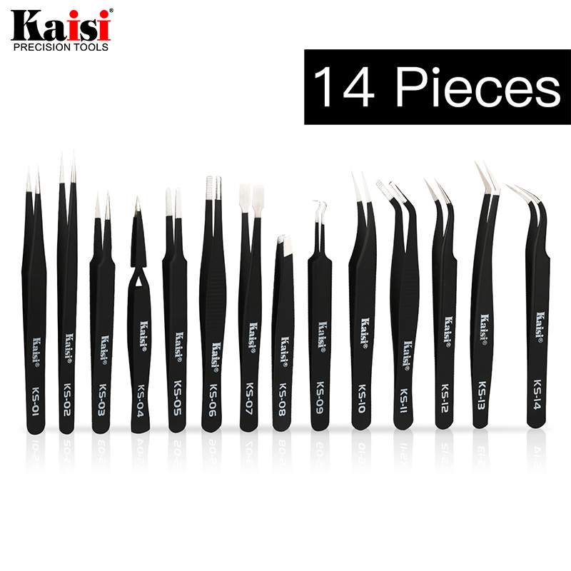 14pcs ESD Tweezers Set Stainle - đánh giá và giá Electronics Repair Center