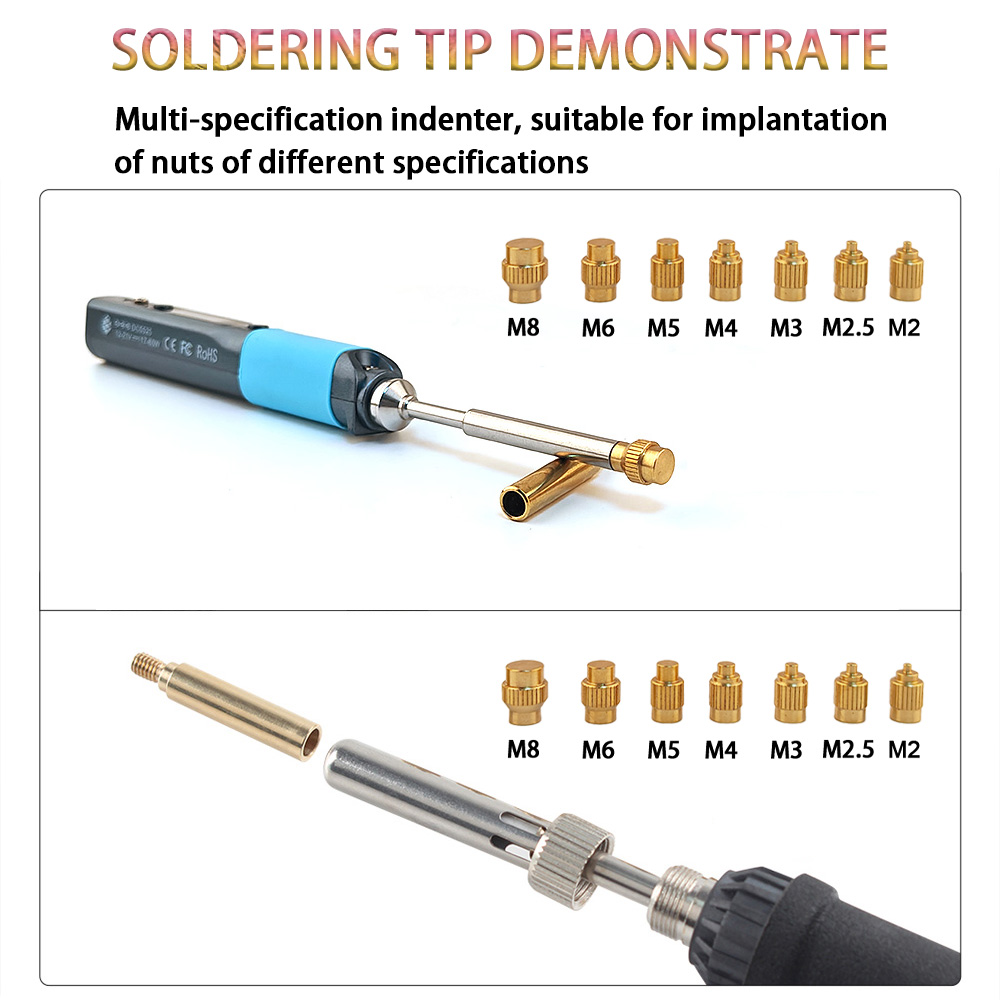 TS/T65 Heat Insert Nut Kit 3D  - đánh giá và giá Electronics Repair Kit With Soldering Iron