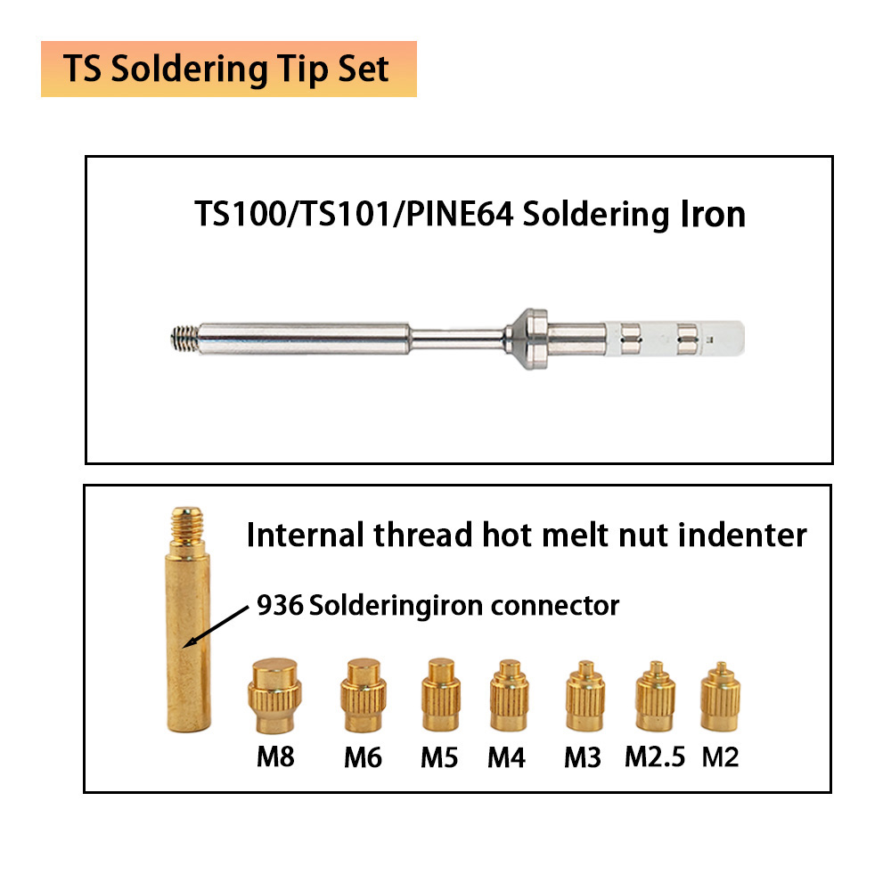 TS/T65 Heat Insert Nut Kit 3D  - đánh giá và giá Electronics Repair Kit With Soldering Iron